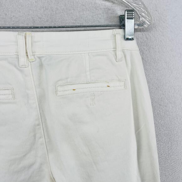 PILCRO AND THE LETTERPRESS Pants 25 Hyphen Chinos Ankle Cuffed Low Rise White - Picture 9 of 16